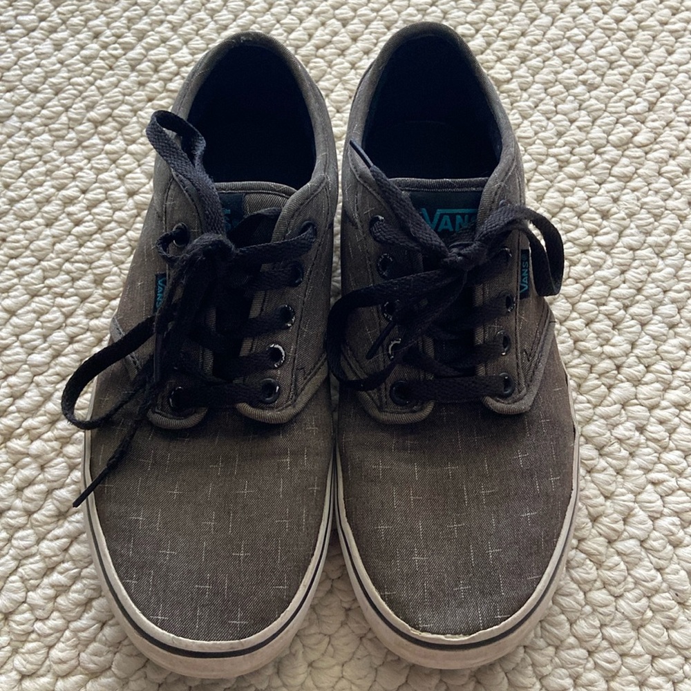 Dark gray vans low tops